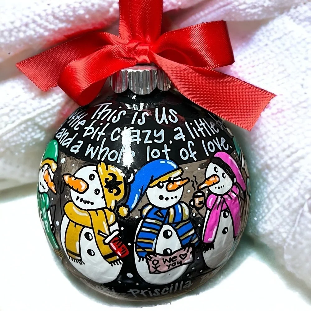 Snow Much Fun: Custom Family Ornament – Personalized Snow Family Keepsake!